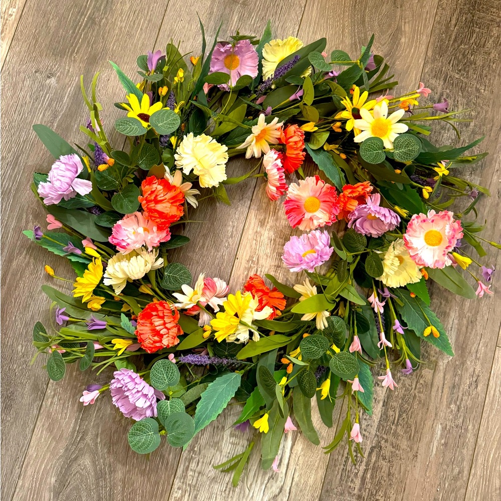Large flower wreath